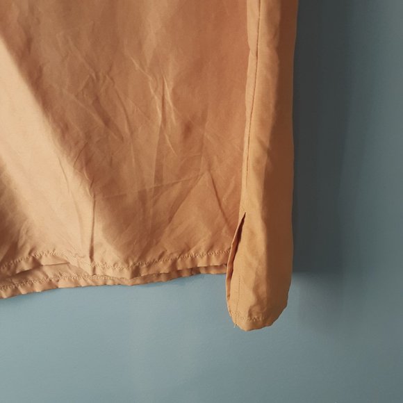 Vintage 100% Silk Sleeveless Top Blouse Yellow Gold, Made in Canada, Size 10 - Picture 6 of 8